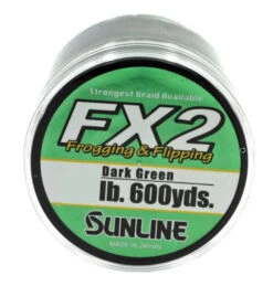 Sunline FX2 Frogging And Flipping Dark Green Braided Line 600 Yd