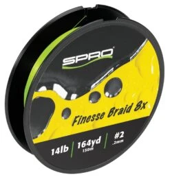 SPRO Finesse Braid 8x Lime Green 164 Yards -Fishing Equipment Store 39781710135385