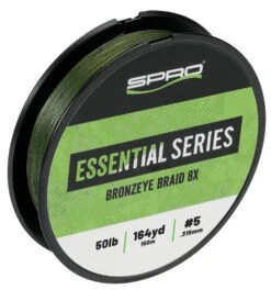 SPRO Bronzeye Braid 8x Moss Green 164 Yards -Fishing Equipment Store 39782028410969