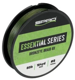 SPRO Bronzeye Braid 8x Moss Green 164 Yards -Fishing Equipment Store 39782028476505