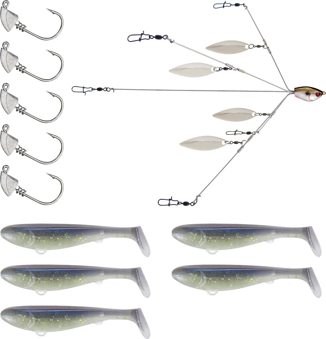 YUM Scottsboro Kit YUMbrella Flash Mob Jr. 3.5 Inch Swimbait Kit 5 YUM Scottsboro Kit YUMbrella Flash Mob Jr. 3.5 Inch Swimbait Kit - Image 3