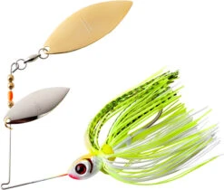 Booyah Double Willow Blade Spinnerbait -Fishing Equipment Store BYBW38646 chartwhiteshad
