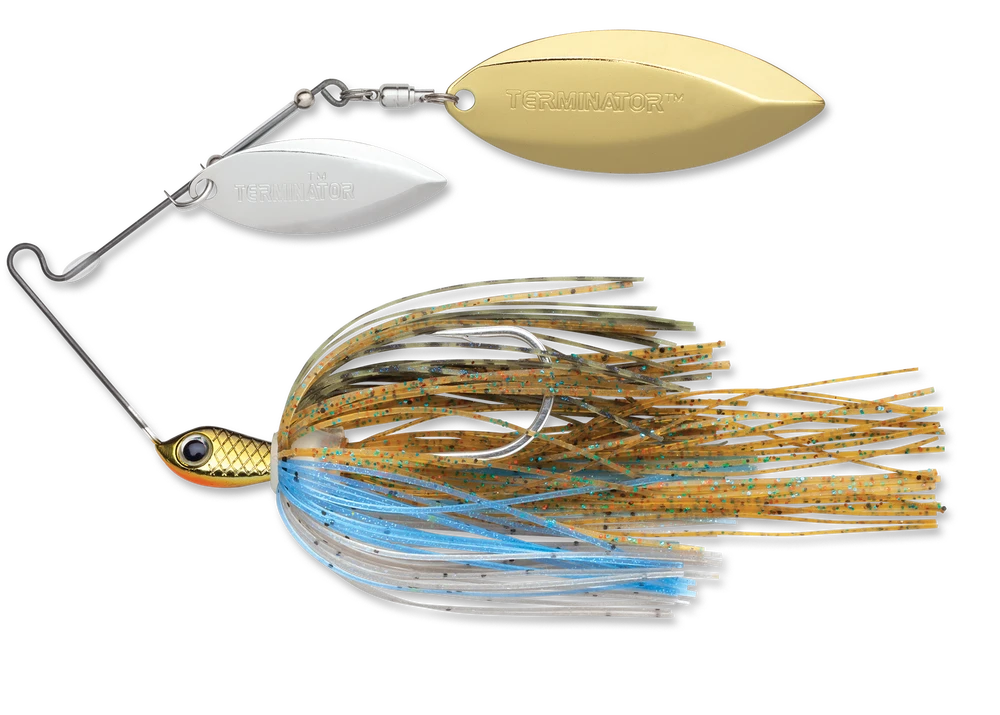 Terminator Stainless Pulse Skirt Spinnerbait Double Willow 1/2 Oz. 3 Terminator Stainless Pulse Skirt Spinnerbait Double Willow 1/2 Oz.