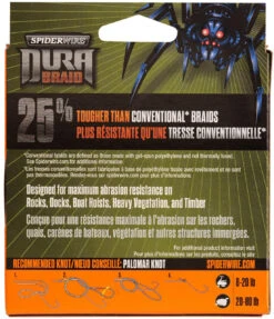 Spiderwire DuraBraid Braided Line - Moss Green -Fishing Equipment Store SpiderWireDURABRAID Filler MossGreen alt4