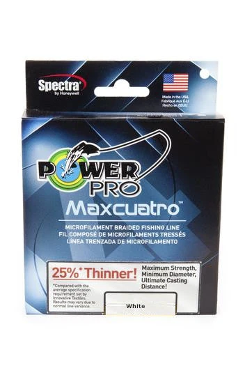 Power Pro Maxcuatro Spectra White Braided Line 3 Power Pro Maxcuatro Spectra White Braided Line