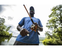 Lew's Mach Crush Speed Spin Spinning Reels -Fishing Equipment Store mcras machcrushspinningreel2ndgen inuse