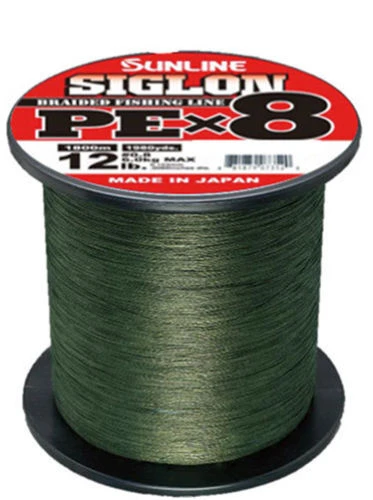 Sunline Siglon PEx8 Dark Green Braid 1980 Yards Braided Fishing Line 3 Sunline Siglon PEx8 Dark Green Braid 1980 Yards Braided Fishing Line